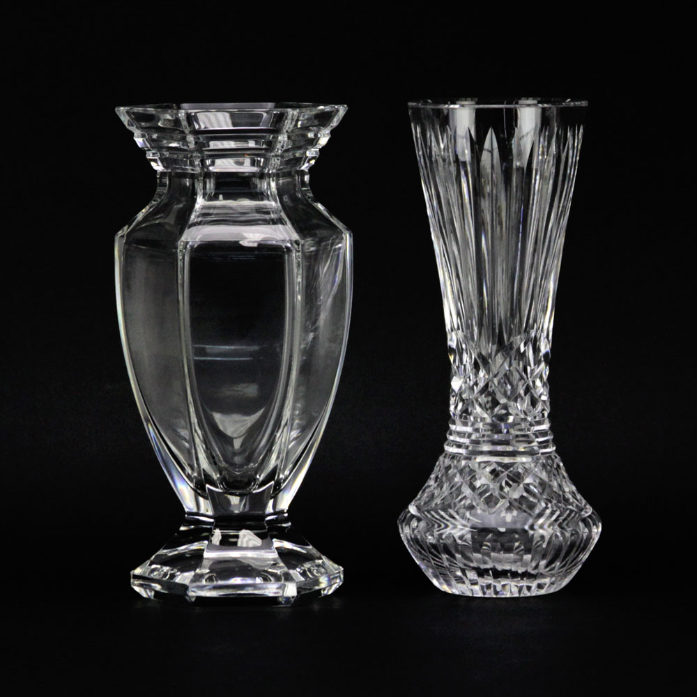 Lot of Two (2) Waterford Crystal Vases.