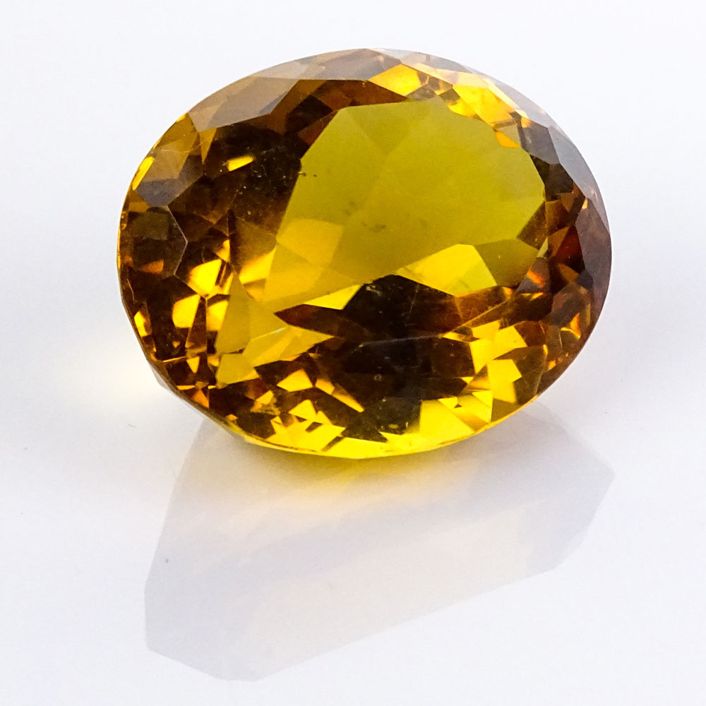 Large Oval Cut Topaz.