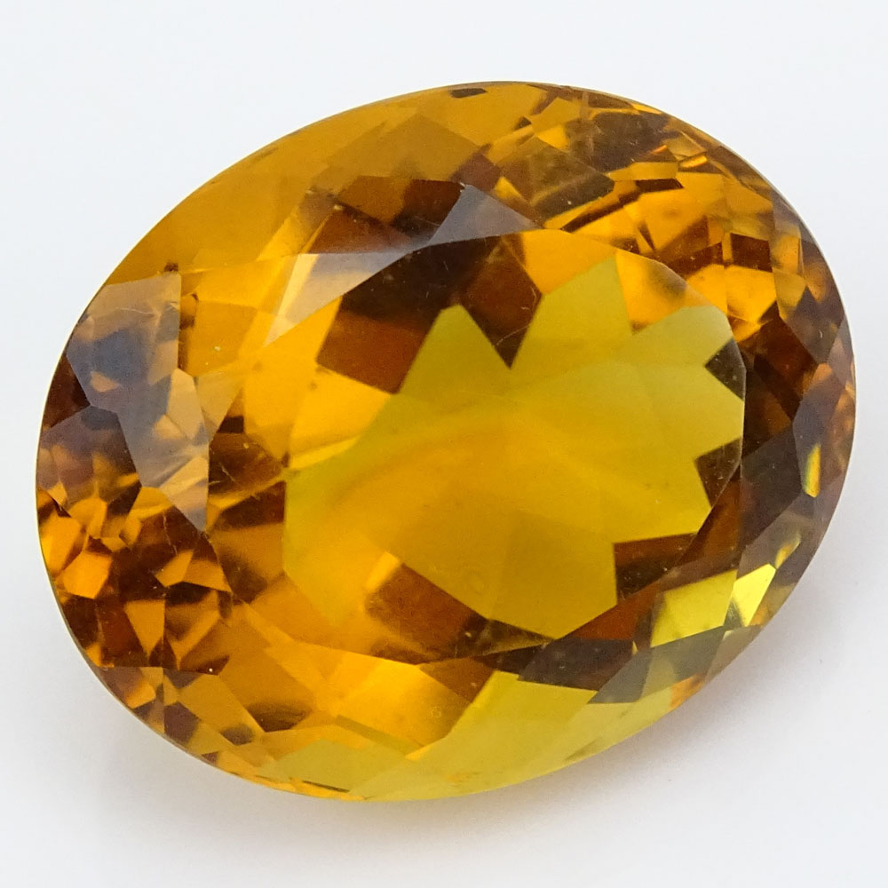 Large Oval Cut Topaz.