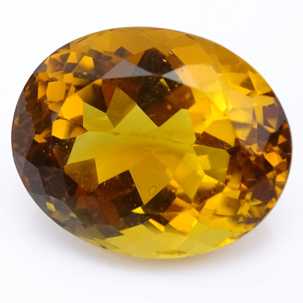 Large Oval Cut Topaz.