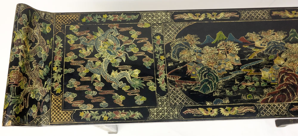 Early 20th Century Chinoiserie Lacquered Altar Table