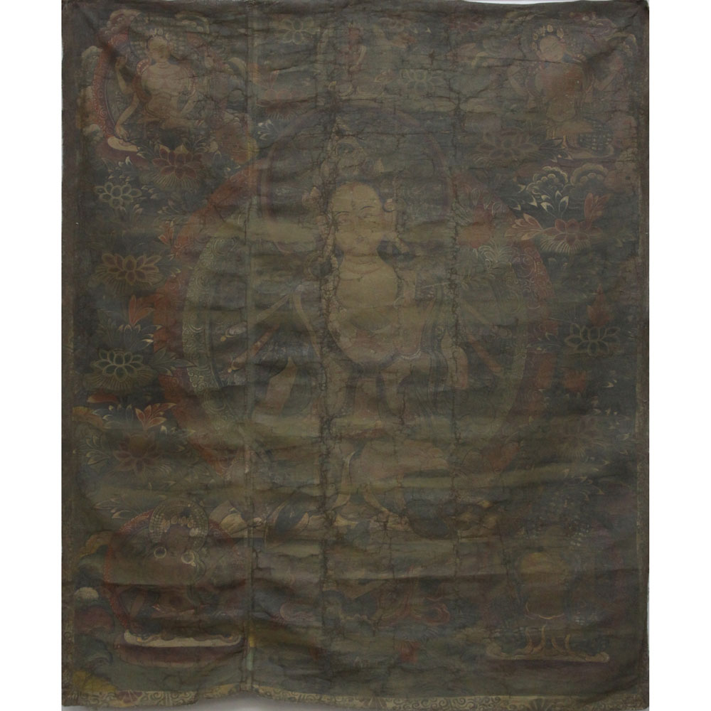 18/19th Century Tibetan Buddhist Hand Painted Thangka