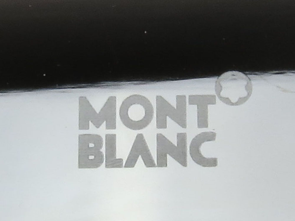 Two Mont Blanc Silver Tone Luggage Tags With Leather Straps.