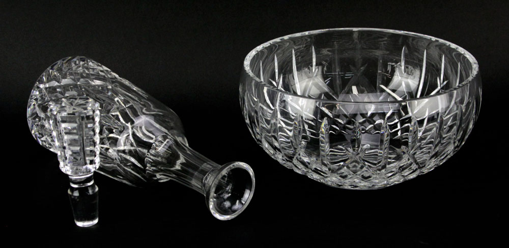 Grouping of Two (2) Waterford Crystal Tabletop Items.