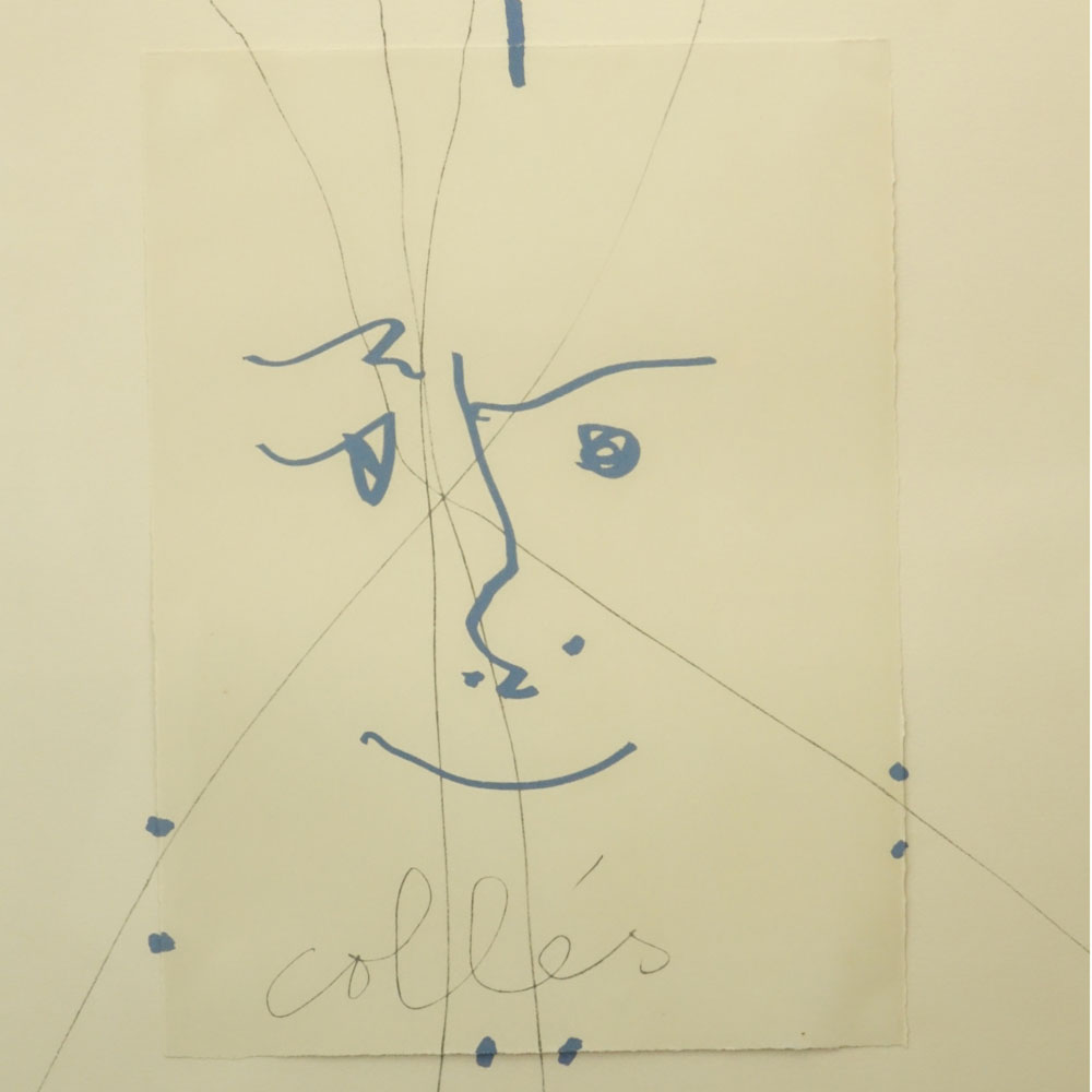 After: Pablo Picasso (1881-1973) Original Color Lithograph, "Papiers Colles, Dated 1910-1914" 