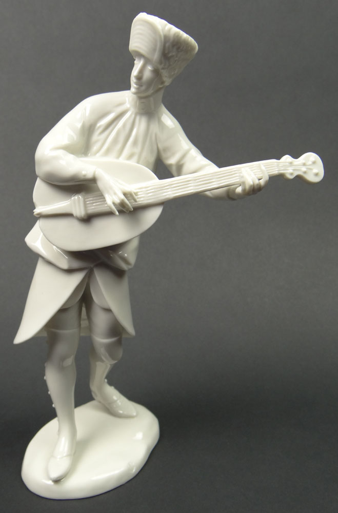 Vintage Nymphenburg Porcelain Figure of a "Guitarist"