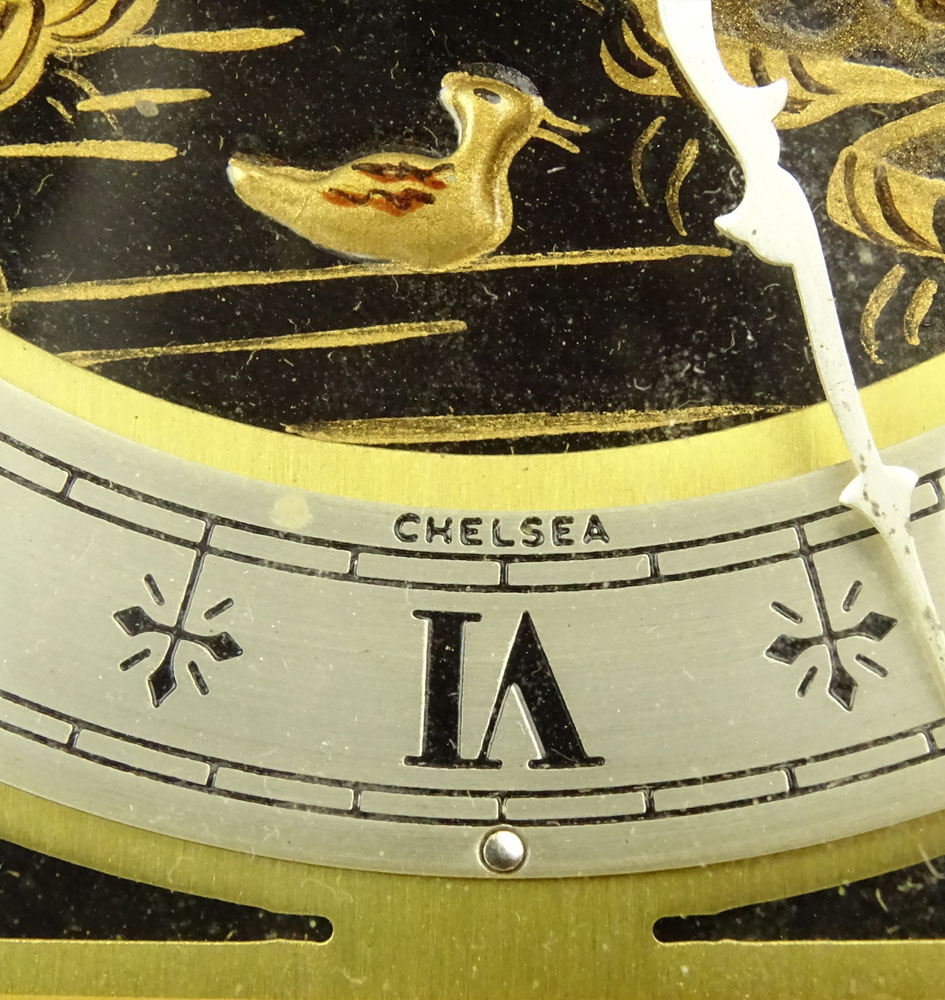 C.1970s Chelsea Clock Co. "The Chinese Lacquer" Model Clock