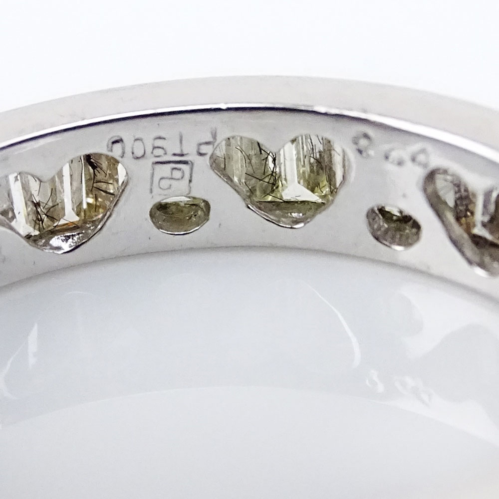 2.44 Carat Baguette Cut Diamond and Platinum Eternity Band