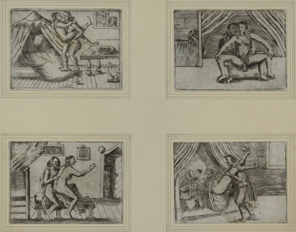 Collection of Ten (10) 18/19th Century French Erotic Etchings.