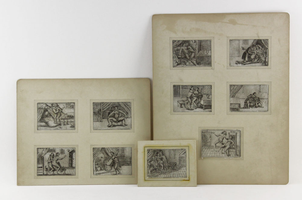 Collection of Ten (10) 18/19th Century French Erotic Etchings.