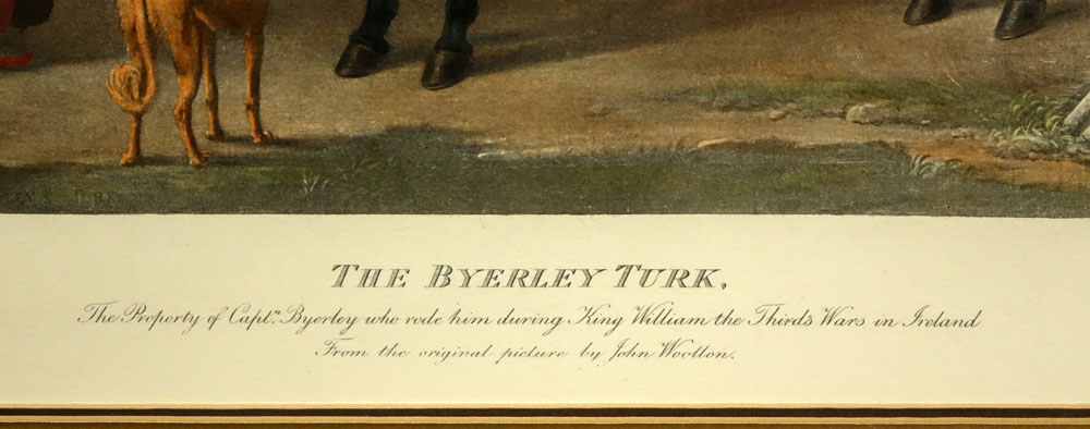 Pair Hand Colored Engravings "The Byerly Turk" and "The Darly Arabian"