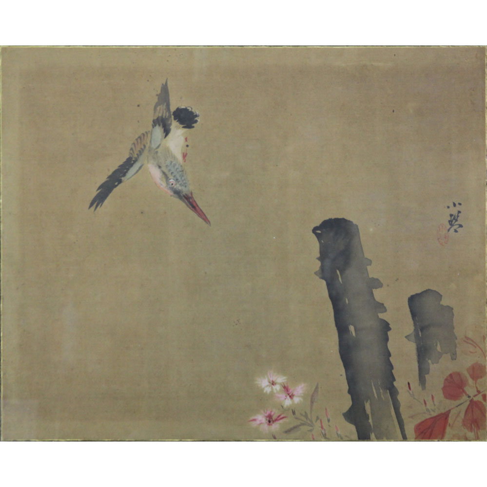 19/20th Century Chinese Song Dynasty Style Bird Scroll Painting