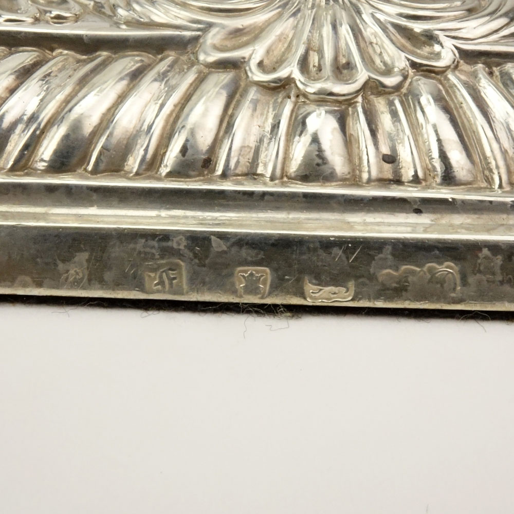 Set of Four (4) 18th Century English Silver Corinthian Column Candlesticks