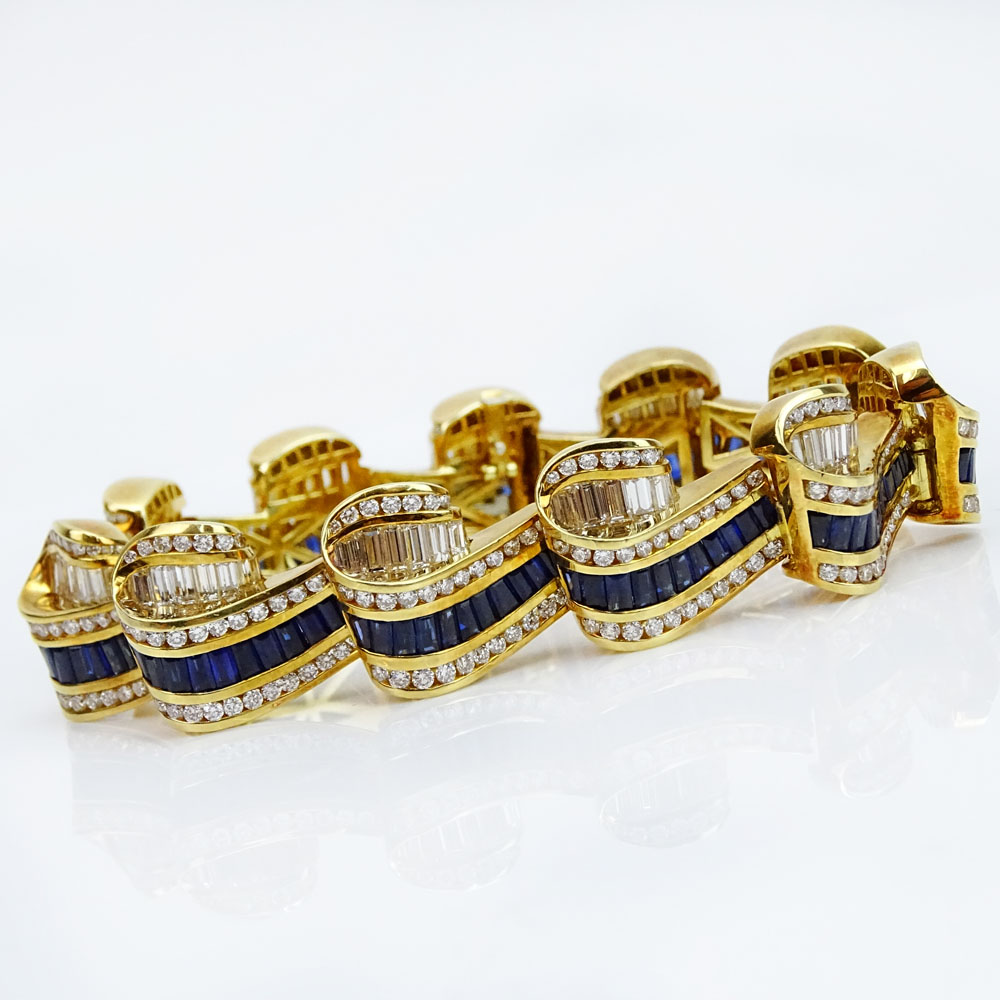 Fine Quality Three Dimensional Scroll Bracelet