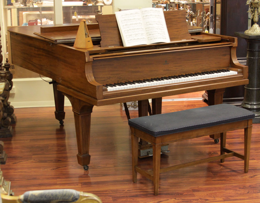 Steinert Boston, Mass. Mahogany Baby Grand Piano