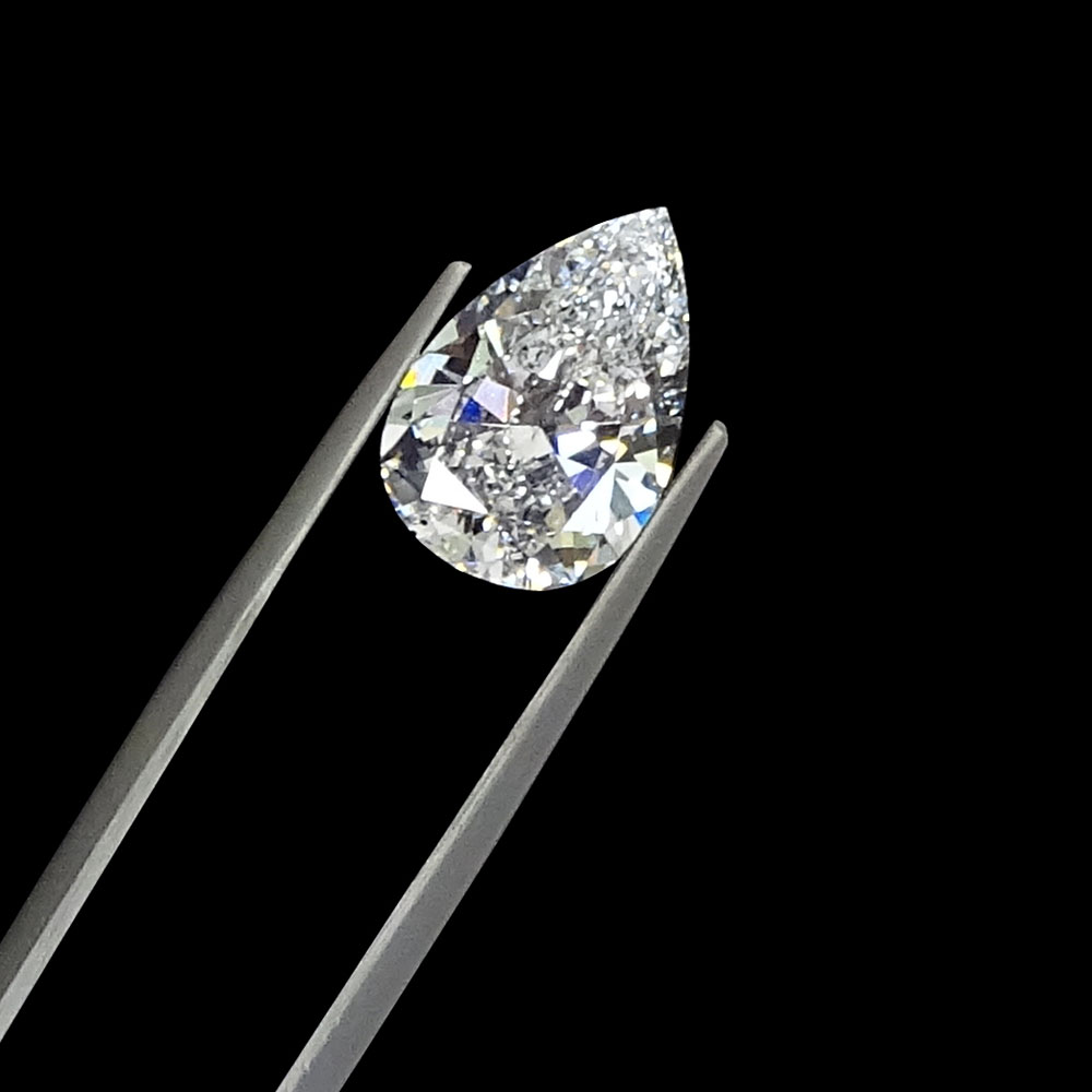 Important GIA Certified 4.04 Carat Pear Brilliant Diamond