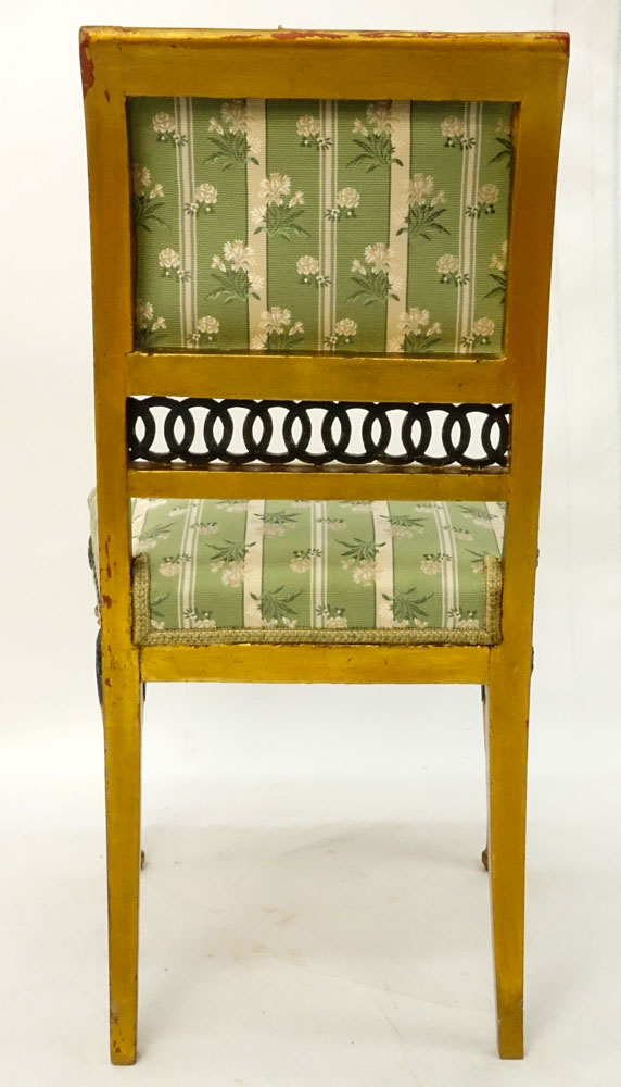 19th Century Italian Painted Directoire Side Chair