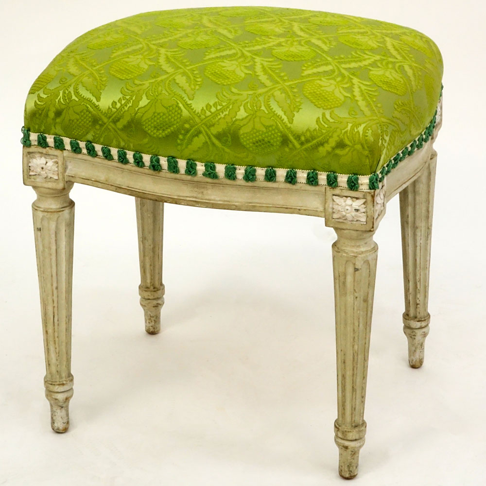 18th Century Gustavian Painted Tabouret