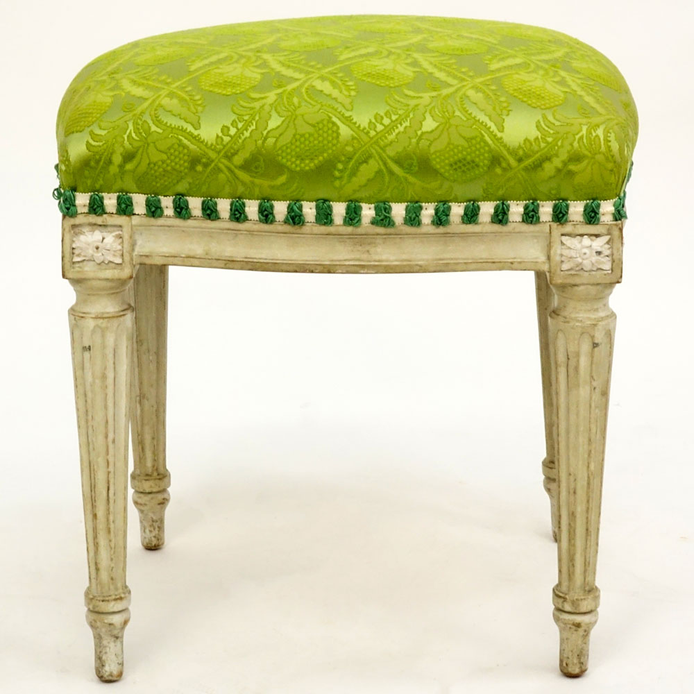 18th Century Gustavian Painted Tabouret