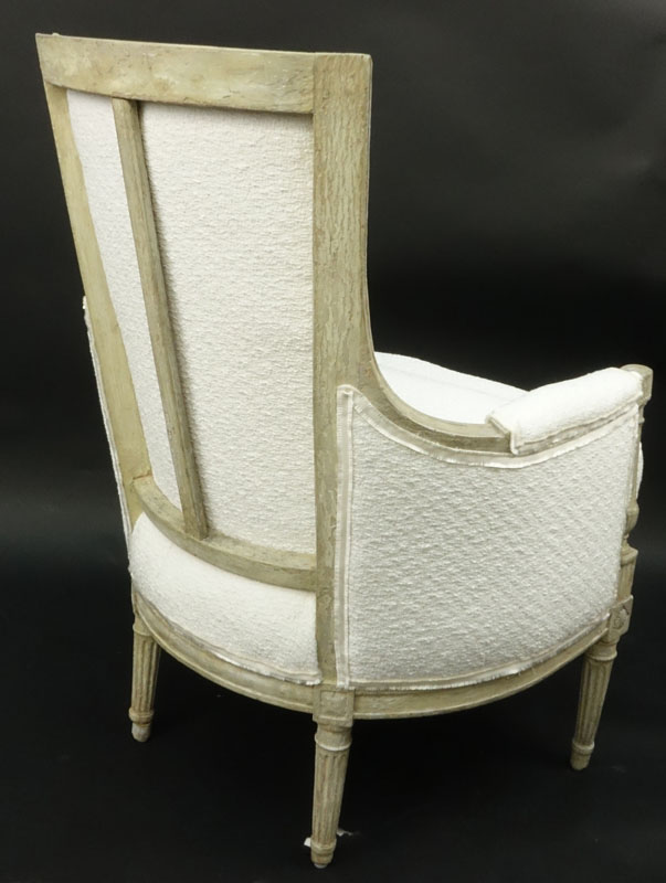 19th Century Italian Upholstered Directoire Bergere