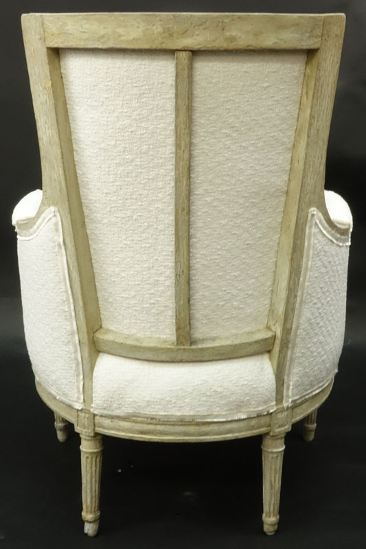 19th Century Italian Upholstered Directoire Bergere