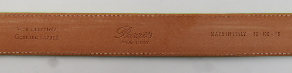 Parri's Firenze Italian Genuine Lizard Belt