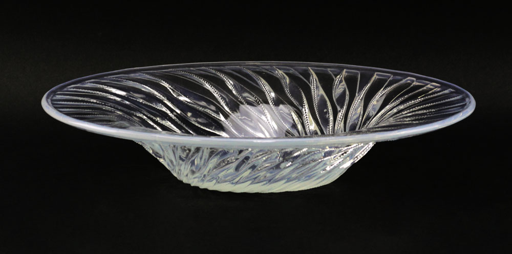 Rene Lalique, France  Opalescent Glass "Alques" Bowl, 1933  Design. 