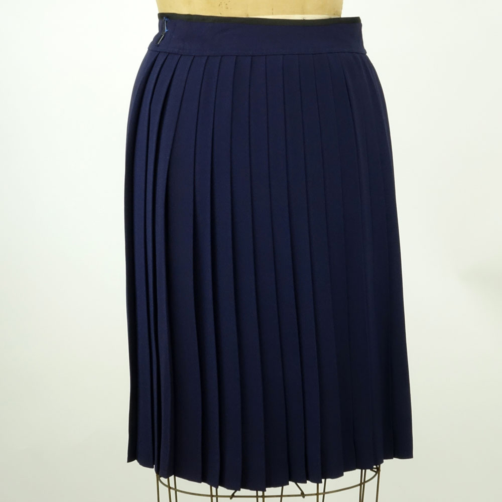 Yves Saint Laurent Rive Gauche Pleated Wrapped Skirt