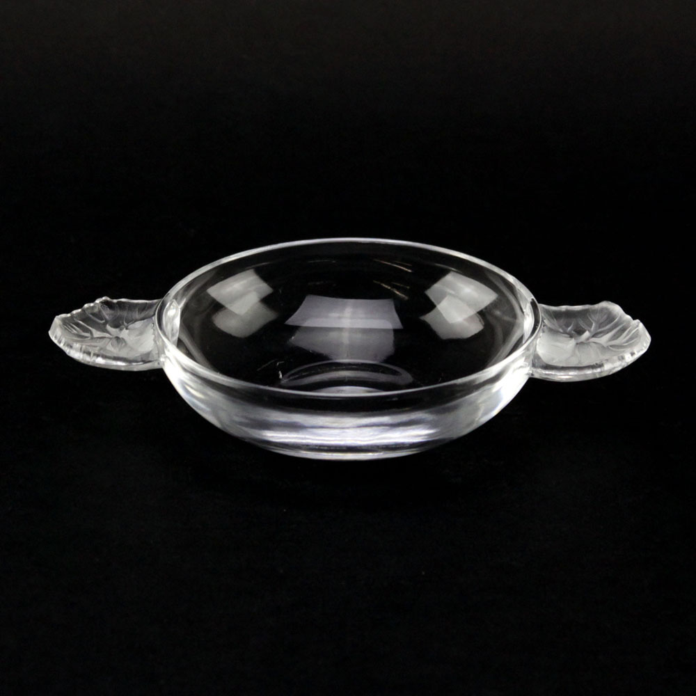 Collection of Eight (8) Lalique France "Honfleur" Coupes with Handles. 