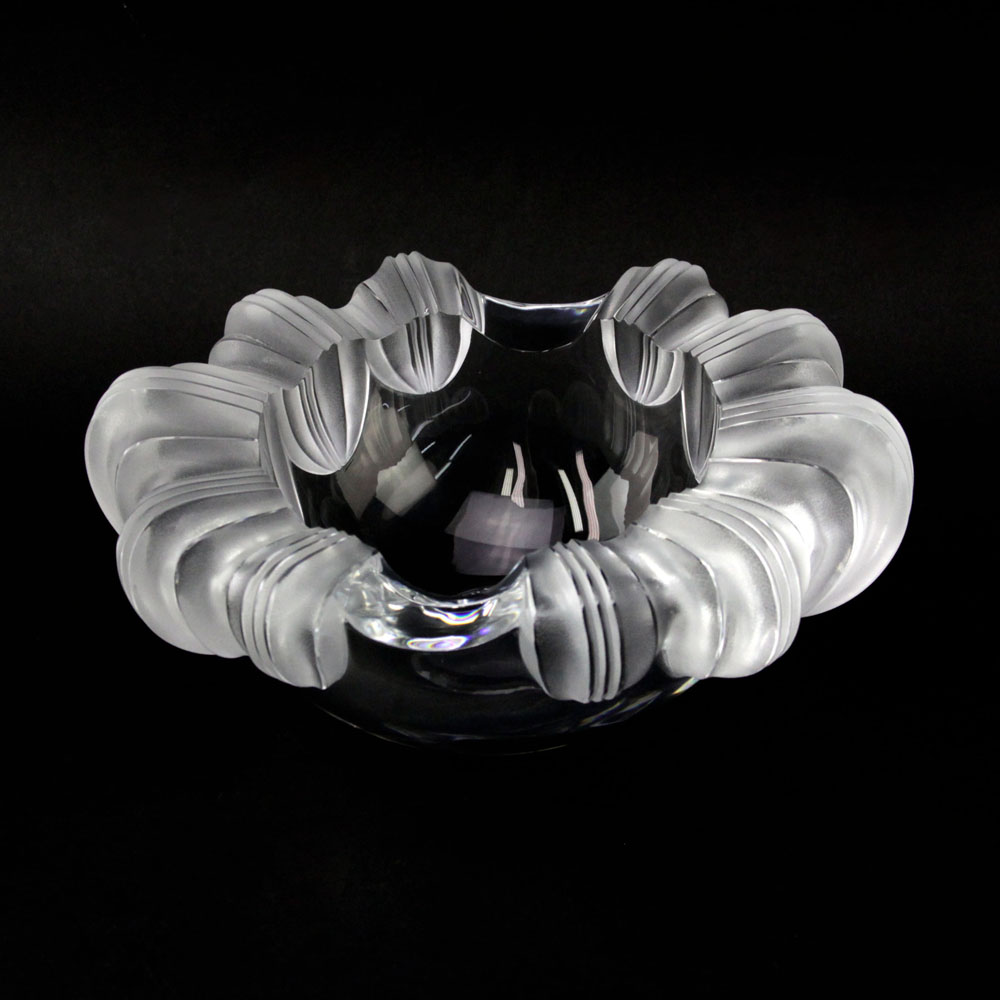 Lalique France "Athena" Crystal Ashtray/Bowl.