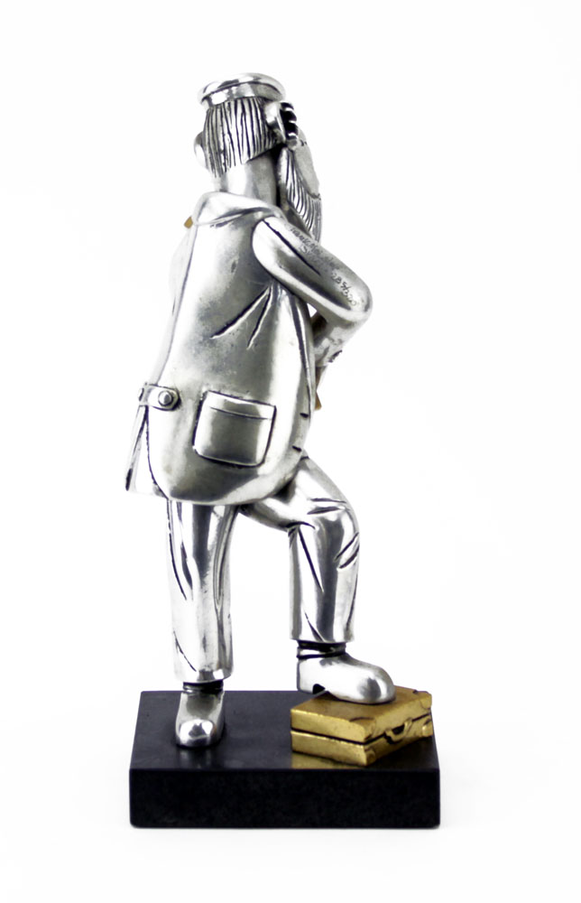 Frank Meisler "Hasidic Fiddler" Bronze Sculpture