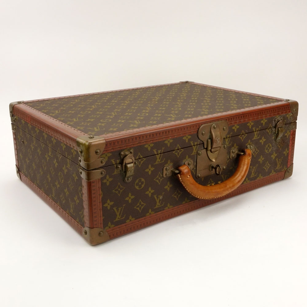 Vintage Louis Vuitton Monogram Canvas Hardside Suitcase