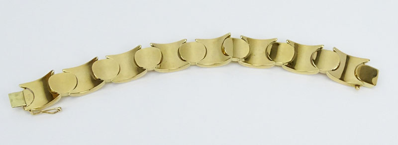 Vintage 14 Karat Yellow Gold XO Bracelet