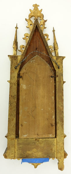 Antique Russian Gilt Wood Painted Icon