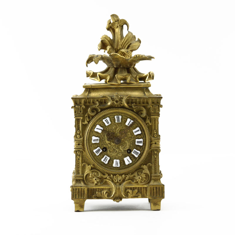 Raingo Freres Paris Antique Bronze Clock