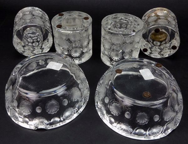 Six (6) Piece Lalique "Tokyo" Smoking Set