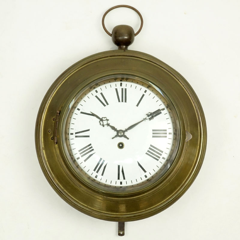 Large Vintage Metal Wall Clock