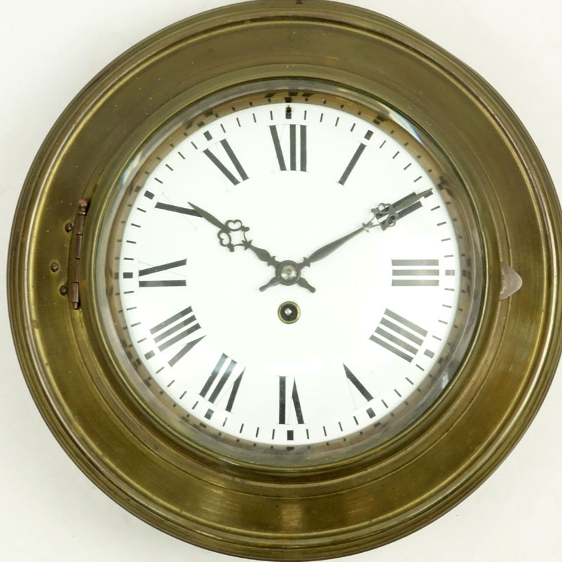 Large Vintage Metal Wall Clock