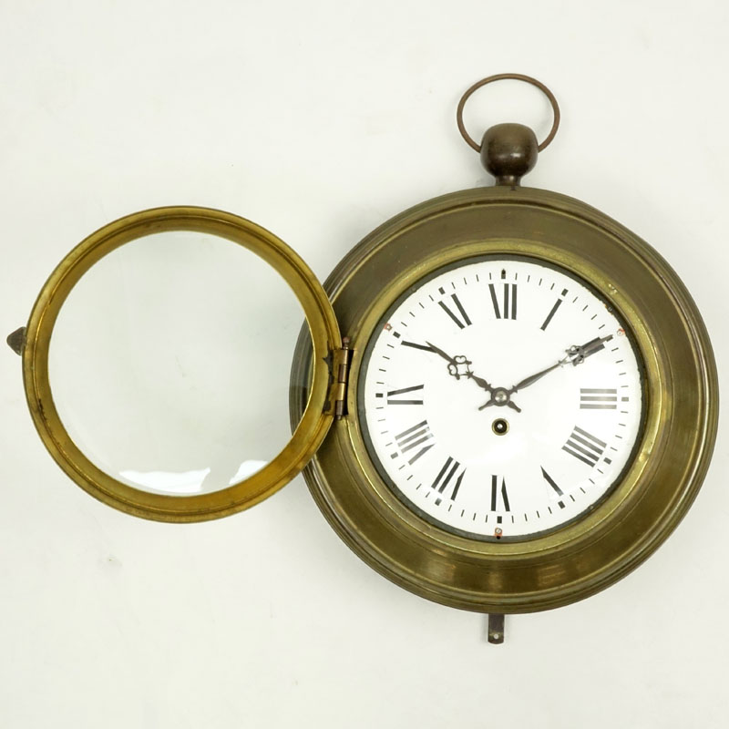 Large Vintage Metal Wall Clock