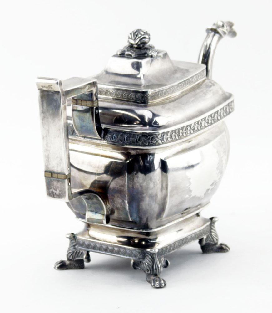 Joseph Lownes, American (1758-1820) Circa 1800s Philadelphia, Pennsylvania Coin Silver Teapot