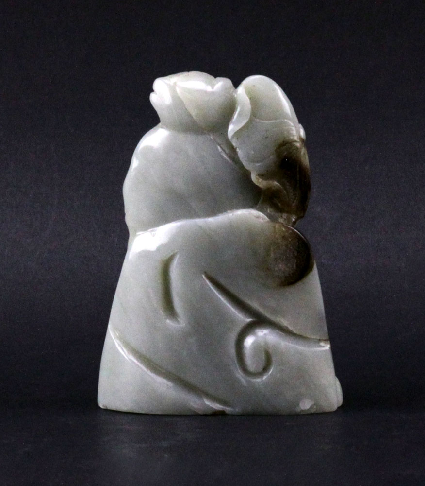 Chinese Carved Celadon Jade Group