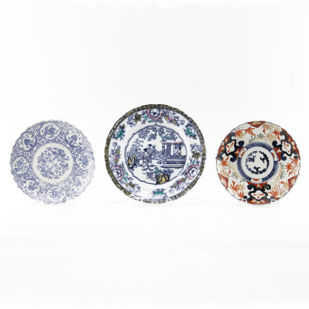 Grouping of Three (3) Asian Porcelain Plates