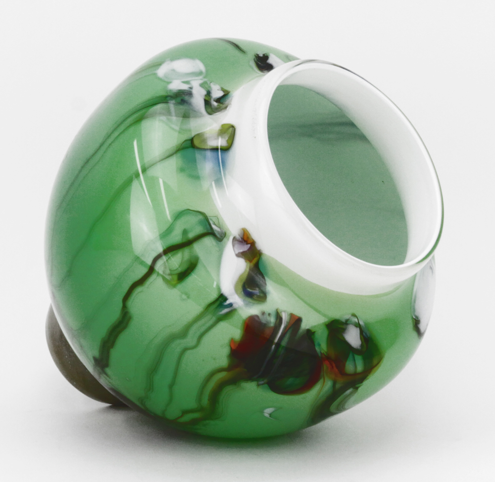 Contemporary Blown Art Glass Vase