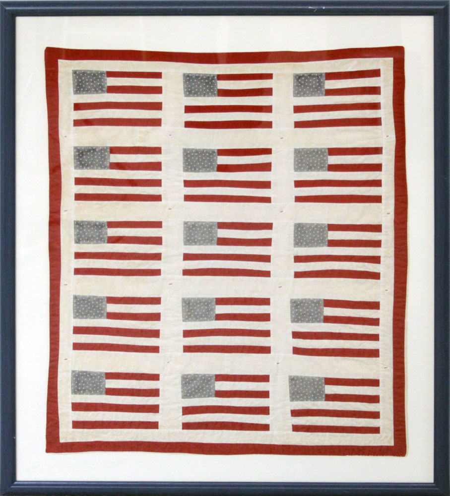 19/20th Century American Flag Quilt