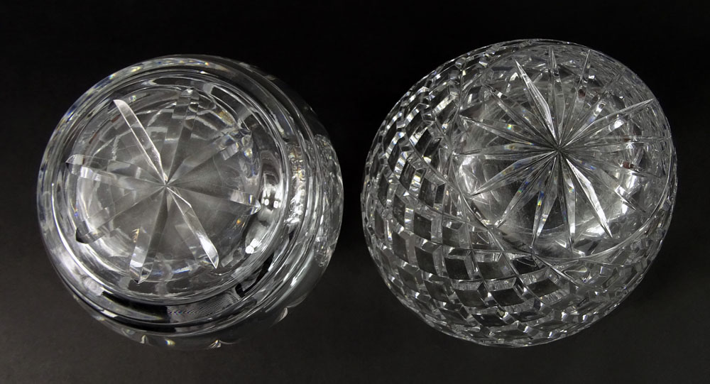 Lot of Two (2) Cut Crystal Table Top Items