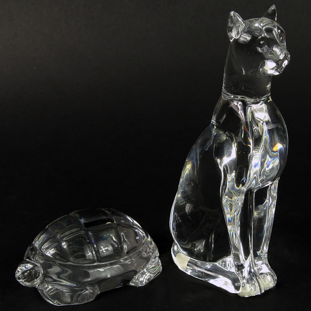 Lot of Two (2) Baccarat Crystal Figurines