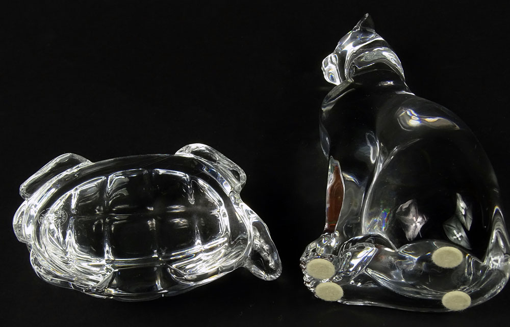 Lot of Two (2) Baccarat Crystal Figurines