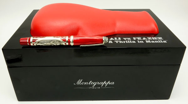 Montegrappa Ali vs Frazier Thrilla in Manila fountain pen in sterling silver with 18k nib