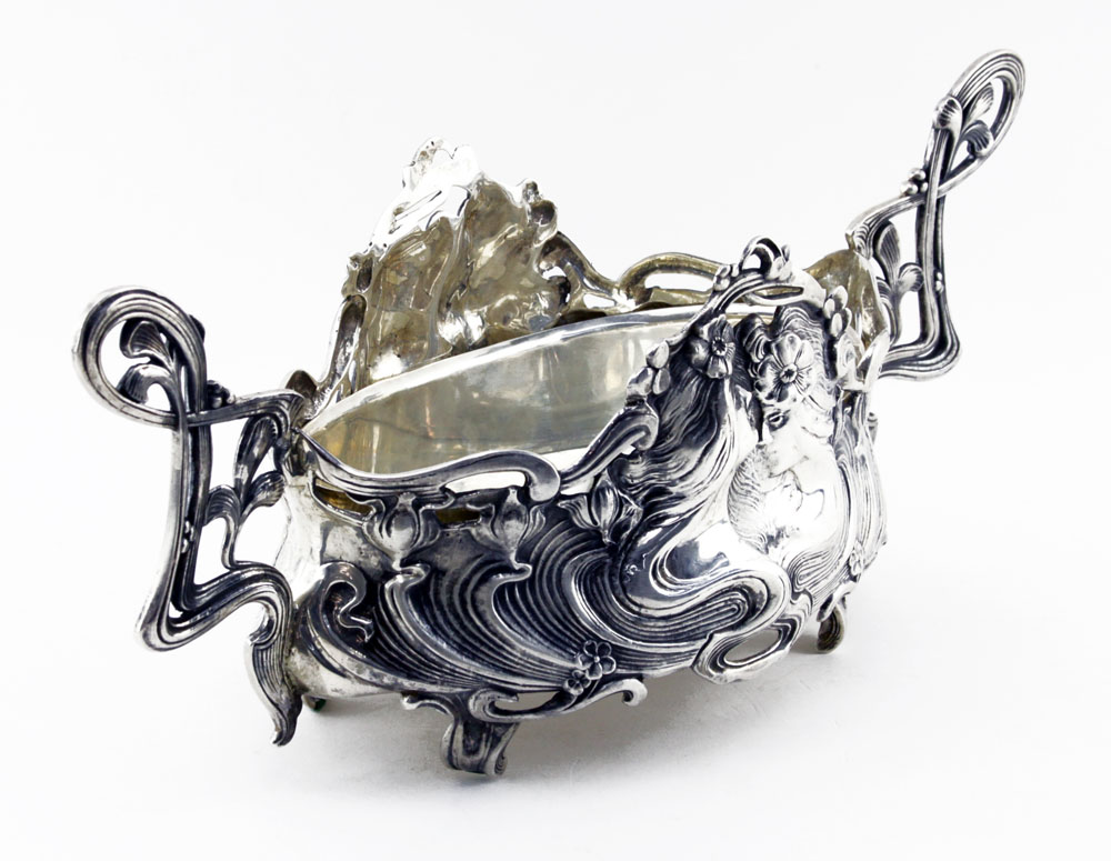 Art Nouveau Sterling Silver Handled Centerpiece