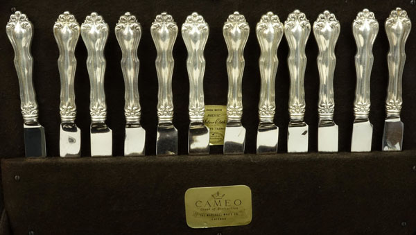 Sixty-One (61) Pieces  Westmorland George and Martha Sterling Silver Flatware